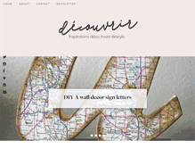 Tablet Screenshot of decouvrirdesign.com